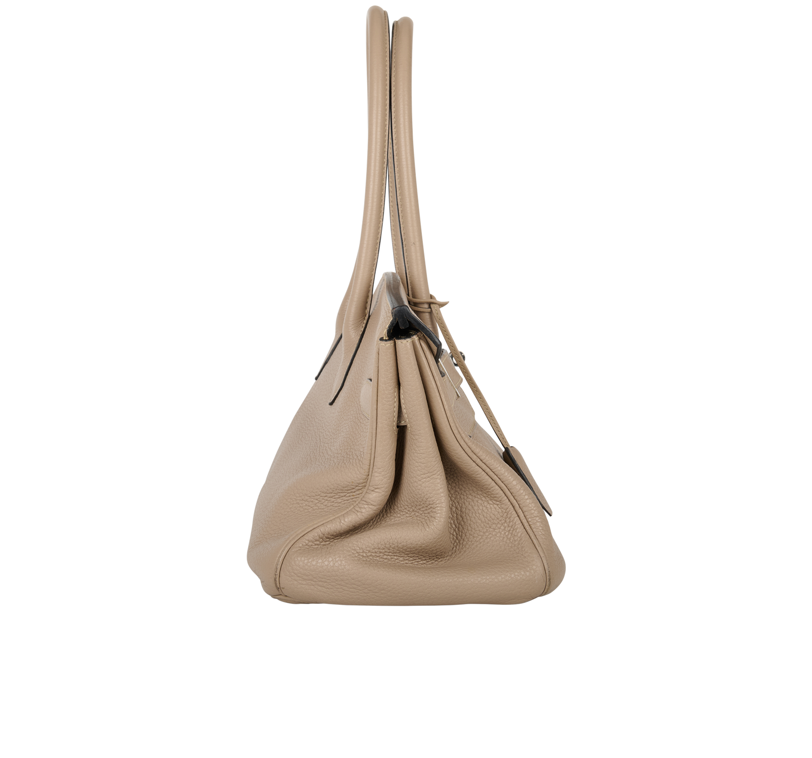 JPG Shoulder Birkin In Clemence Gris Tourterelle, &pound;4,800, Handbags, Grey, Leather, Side view